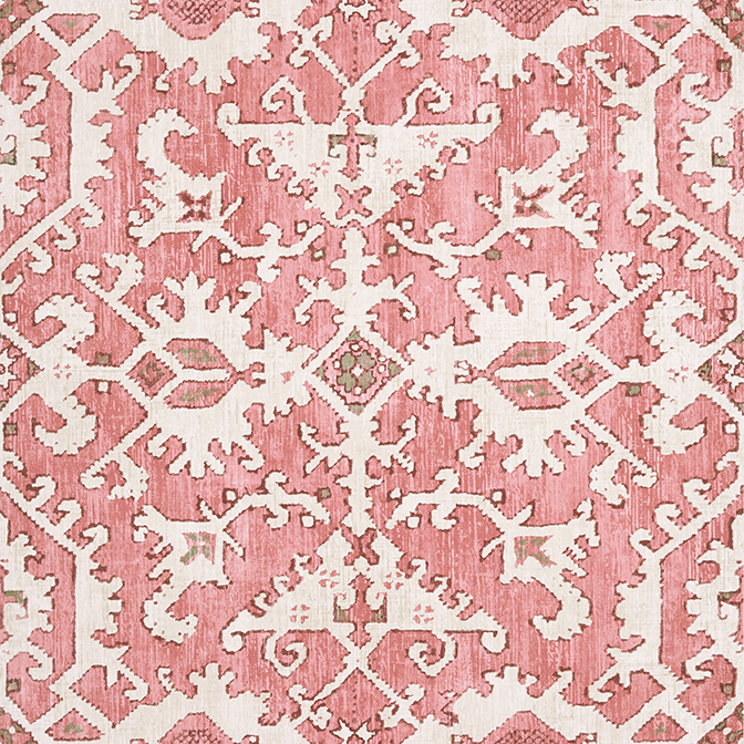 Anna French Pontorma Wallpaper in Rose